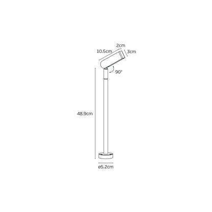VK Light Robi LED stebrna svetilka IP65