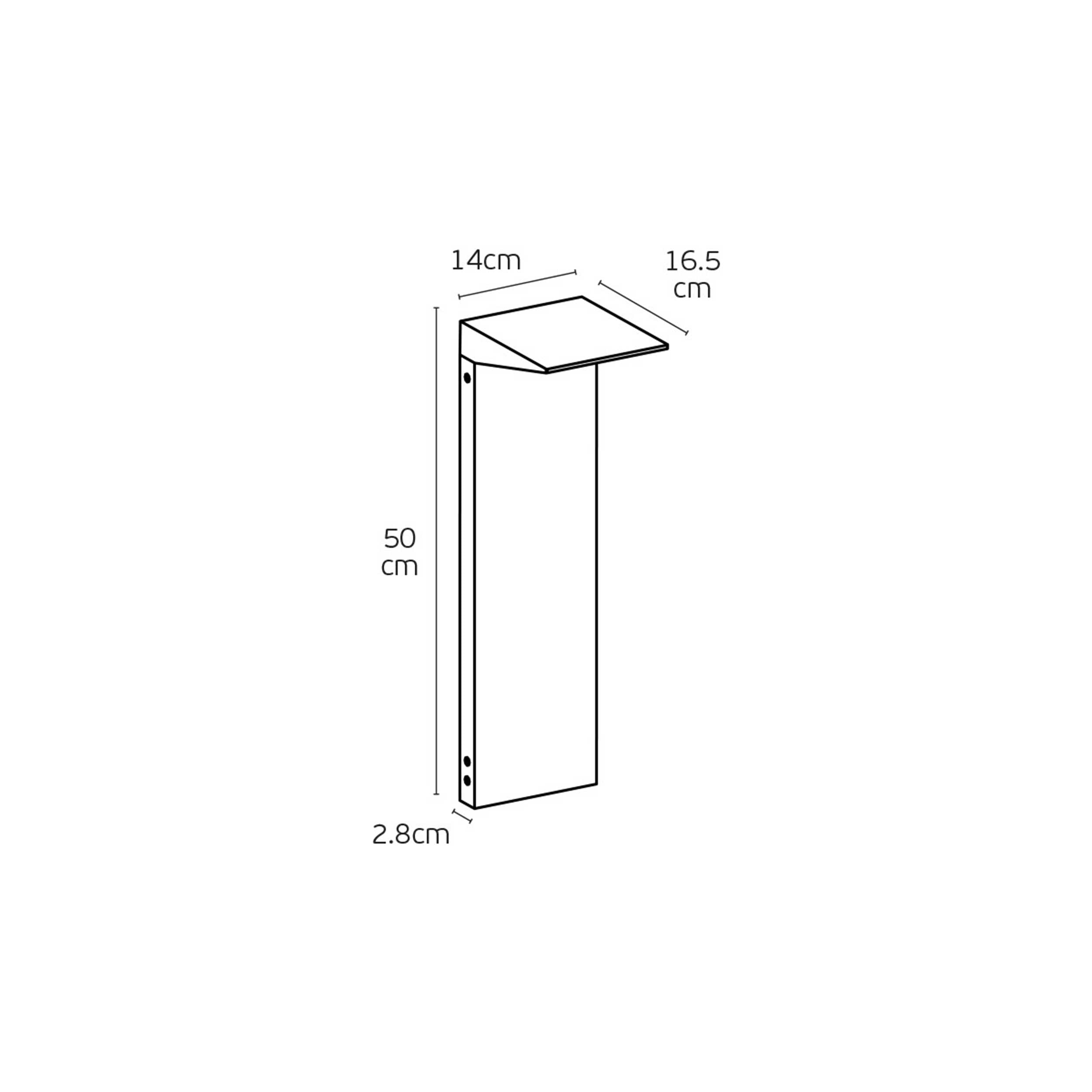 VK Light Zen LED stebrna svetilka IP65