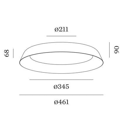 Wever and Ducré TOWNA přisazené svítidlo IP44 černá