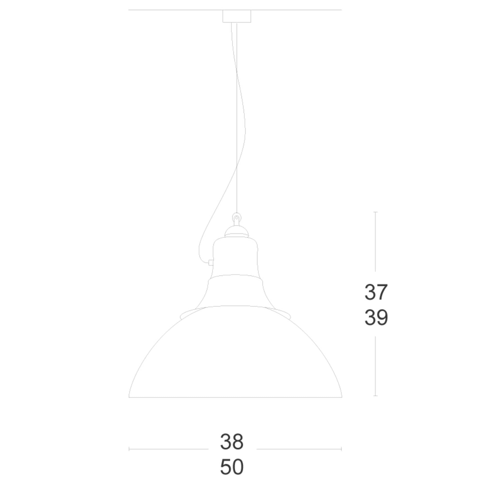 Zava Berlino E27 závěsné svítidlo
