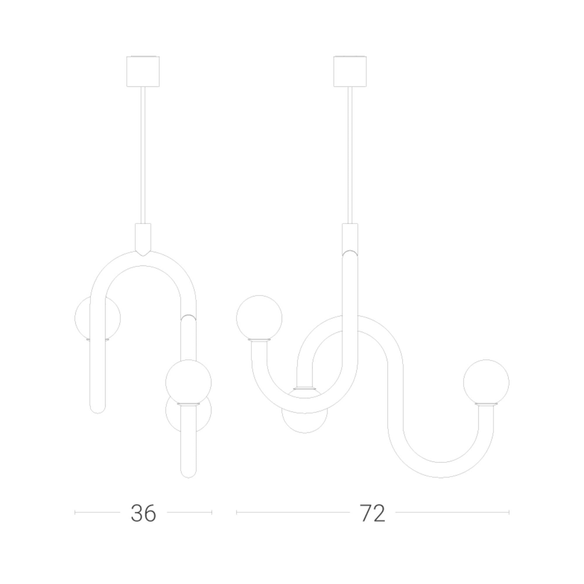 Zava Linfa G9 závěsné svítidlo