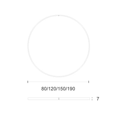 Zava Siom LED závěsné kruhové svítidlo