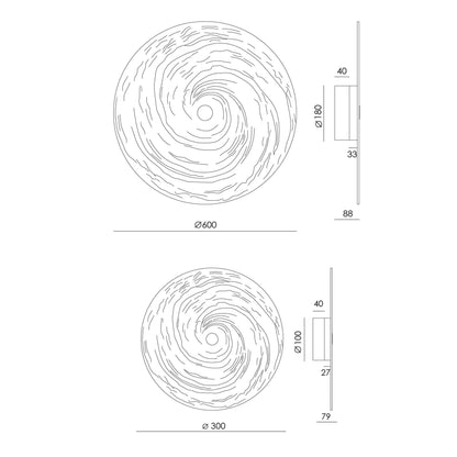 Aromas Lida Round LED stropna svetilka