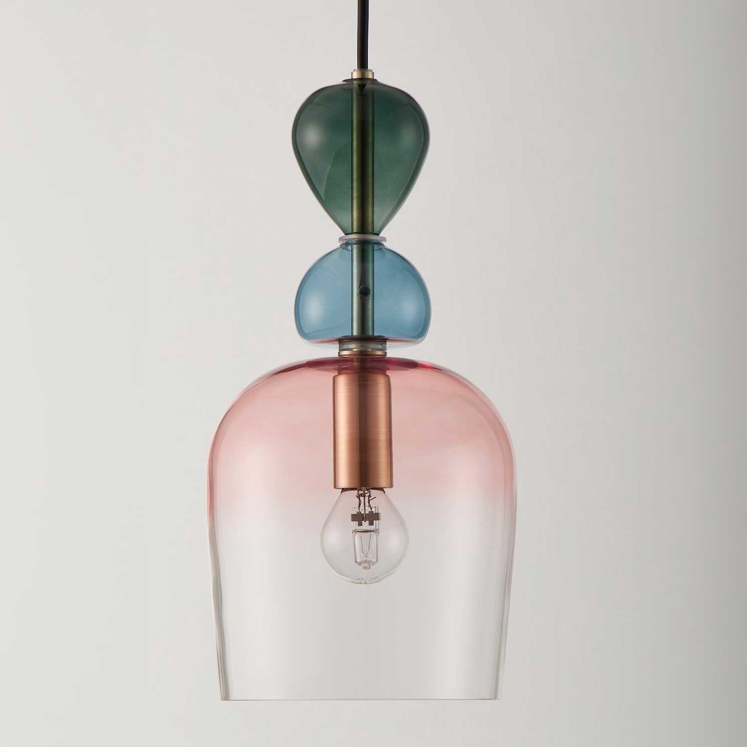 Nova Luce Murano E14 skleněné závěsné svítidlo