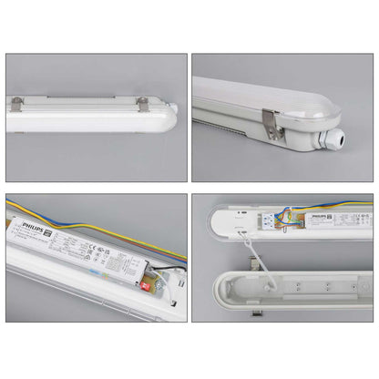 Industrijska svetilka LED, odporna na prah, 1200 mm, IP66
