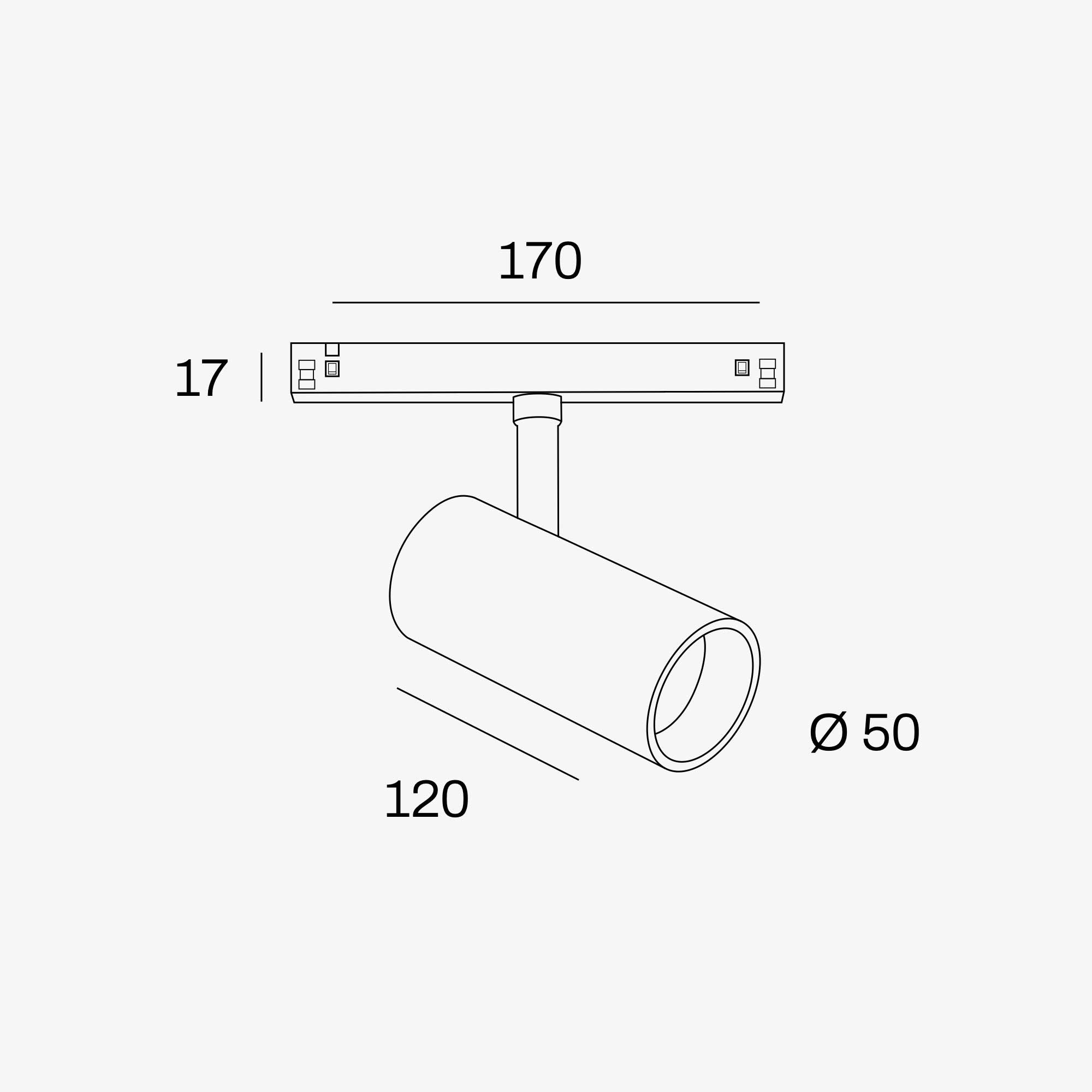 Internova Sottile LED svítidlo pro 48V lištu bílé