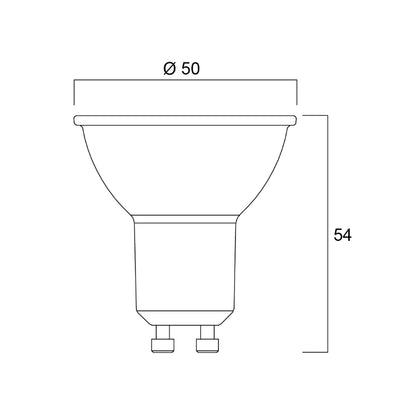 LED žárovka Sylvania Superia Retro GU10 3000K 700lm 7.3W