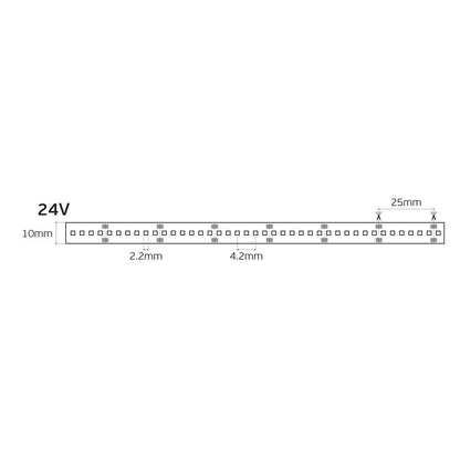 LED trak 24 V CRI90 IP20 2700 K (5 m)