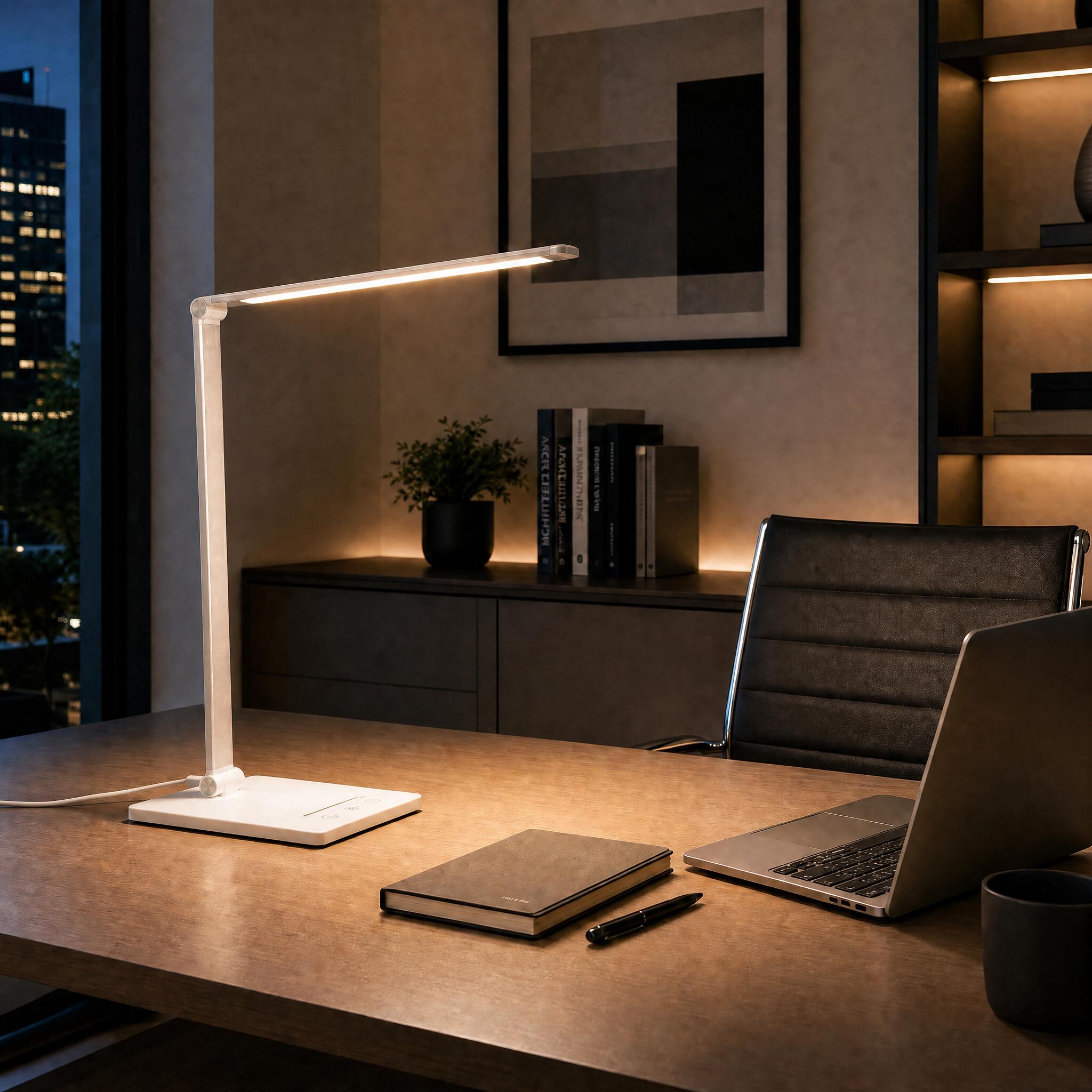 VK Light Nia Square LED namizna svetilka z možnostjo zatemnitve 3CCT