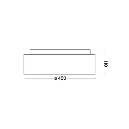 Ideal lux Ziggy LED kruhové stropní svítidlo bílé