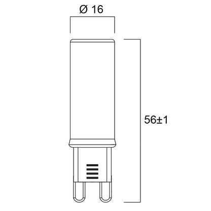 LED žárovka Sylvania RETRO G9 4000K 4.2W