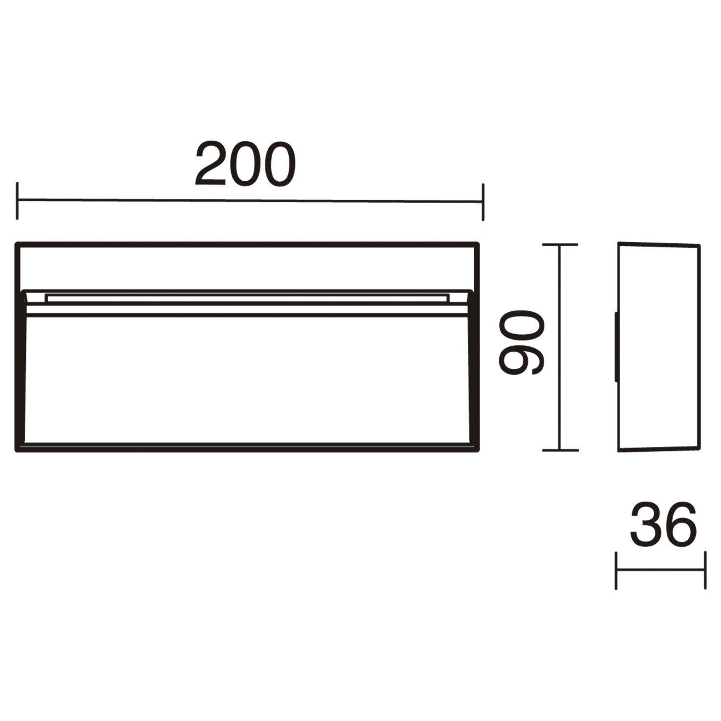 Dopo Abar LED přisazené svítidlo bílé