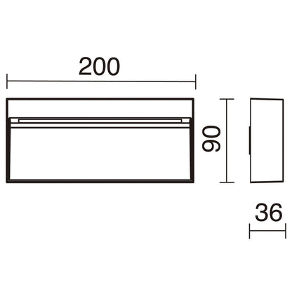 Dopo Abar LED přisazené svítidlo bílé