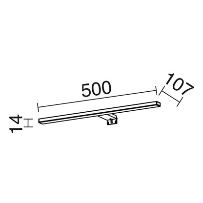 Exo Blizzard LED nástěnné koupelnové svítidlo