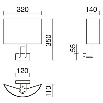 Exo Classical E27 nástěnné svítidlo zlaté