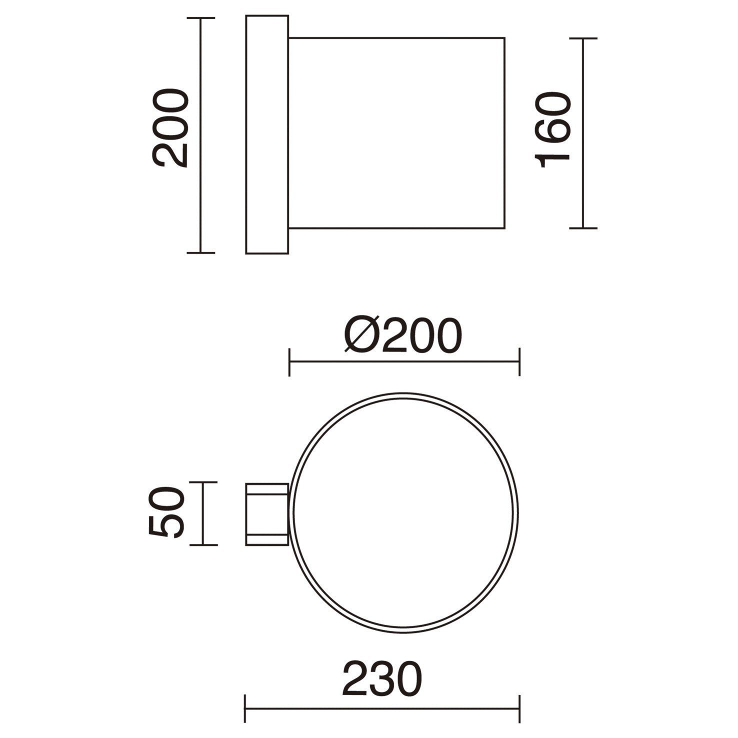 Exo Compact W E27 nástěnné svítidlo bílé