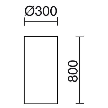 Cristher Cylinder H800 E27 stojací lampa