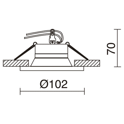 Indeluz Eclipse Retrofit GU5.3 zápustné svítidlo chrom