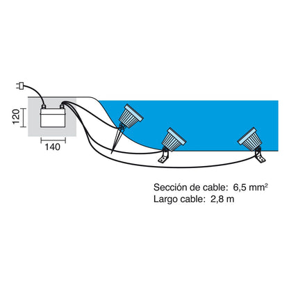 Cristher Focus 3 LED bazénové svítidlo s driverem