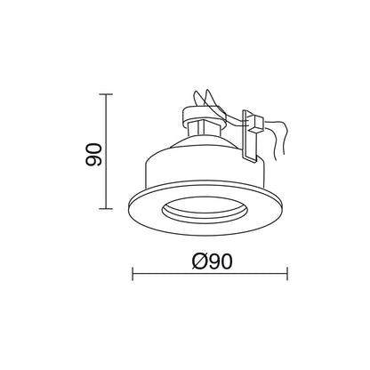 Indeluz Palma GU10 zápustné svítidlo