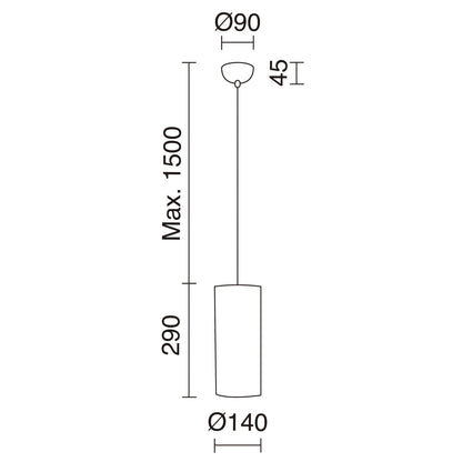 Exo Selma E27 závěsné svítidlo stříbrné