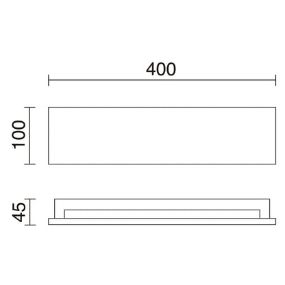 Cristher Stone wall LED přisazené svítidlo antracitové
