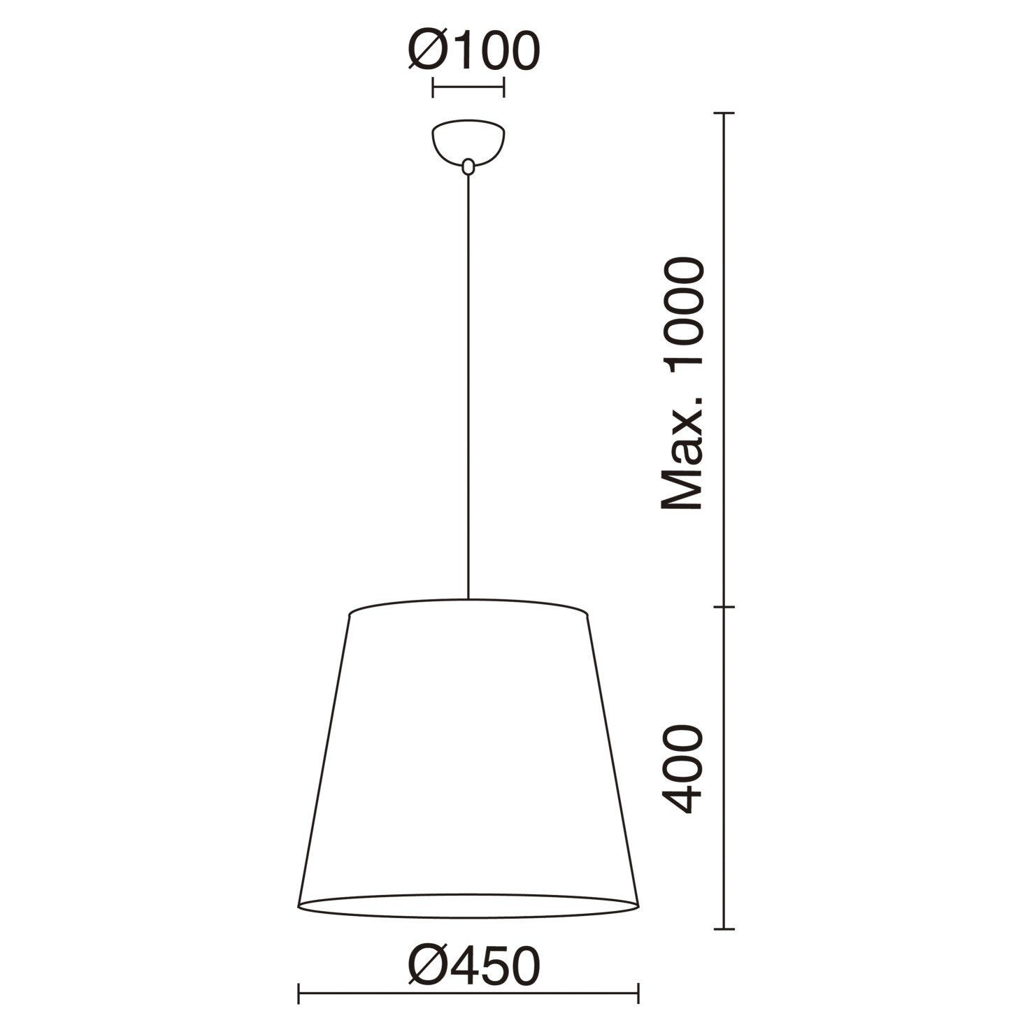 Exo Vimet E27 závěsné svítidlo hnědé