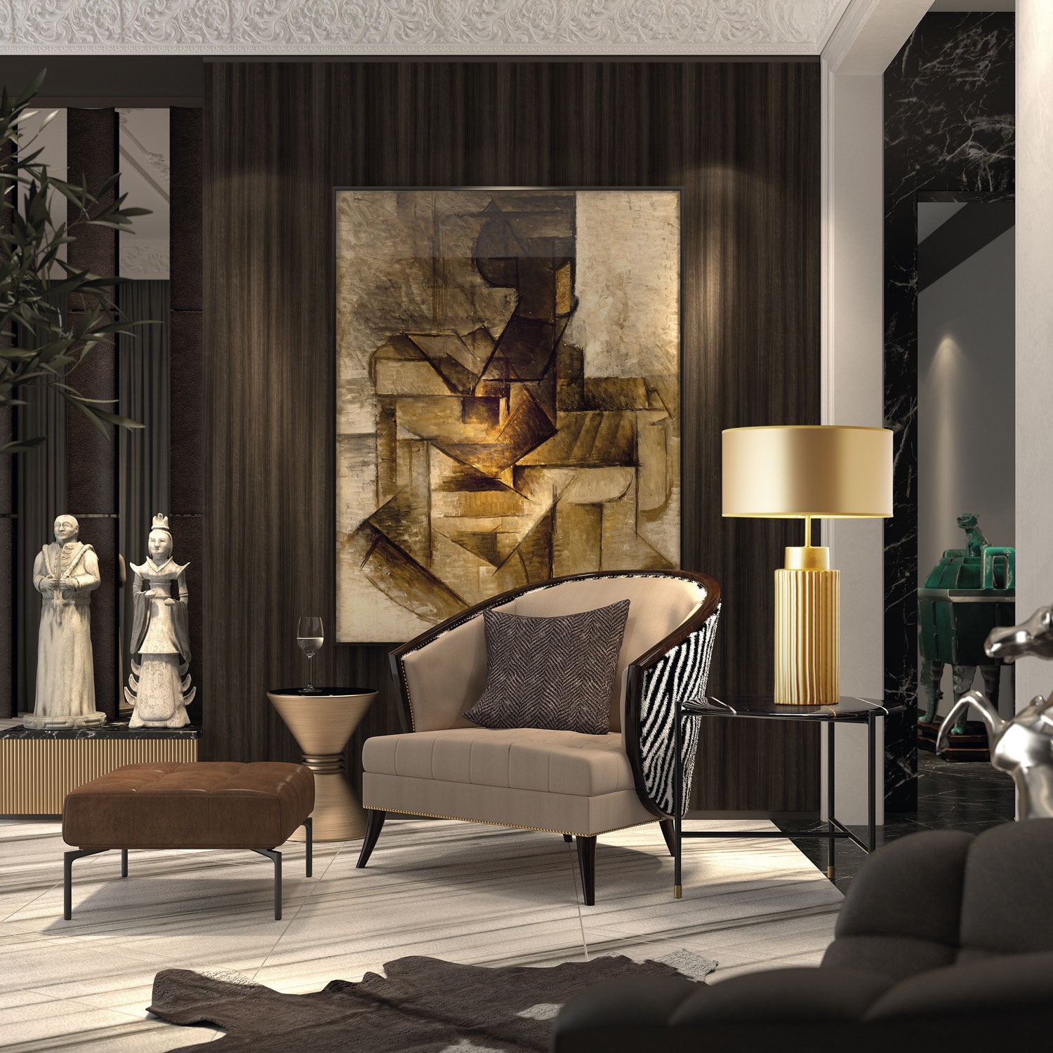 Exo CERAMIC E27 stolní svítidlo černé