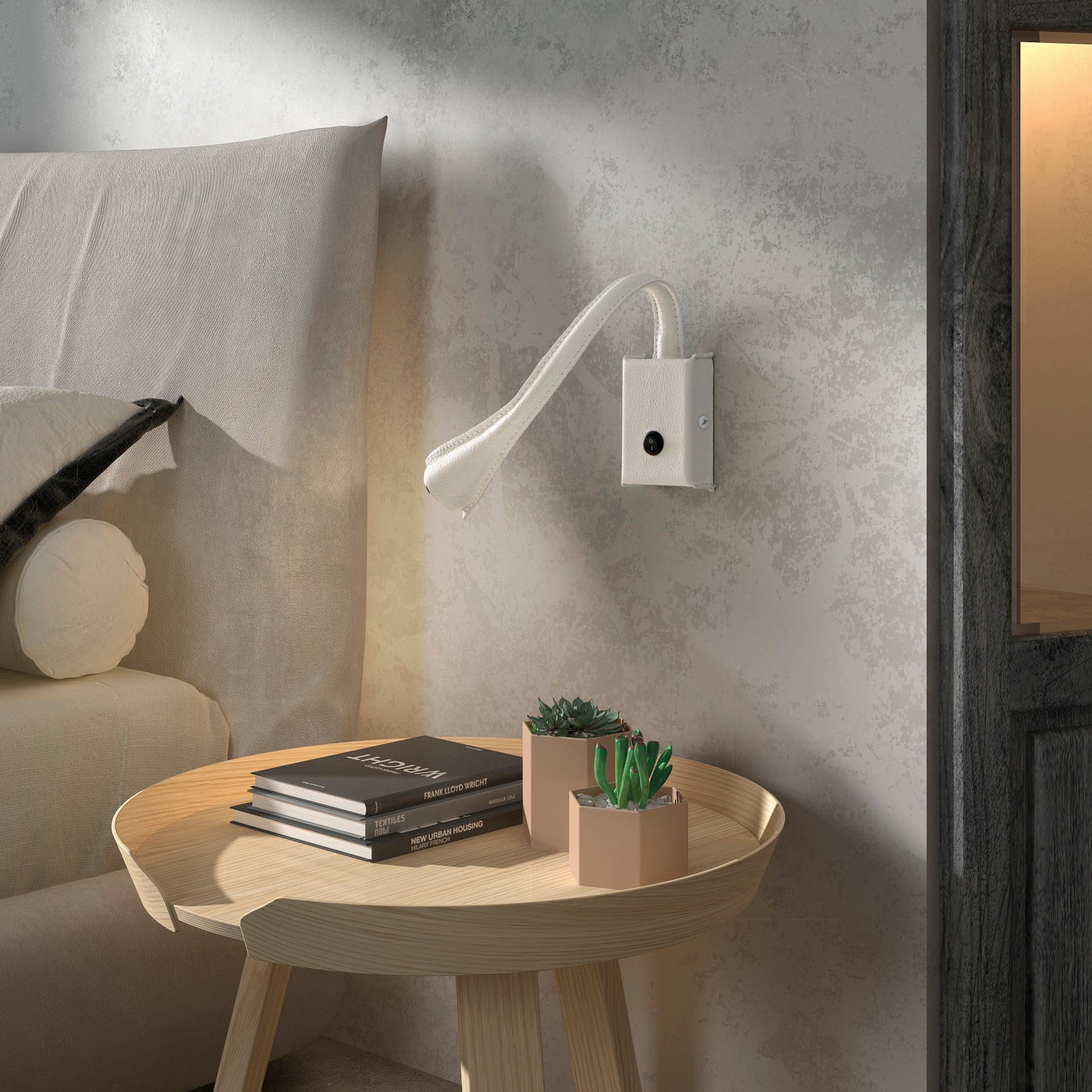 Exo Skin LED nástěnné svítidlo bílé