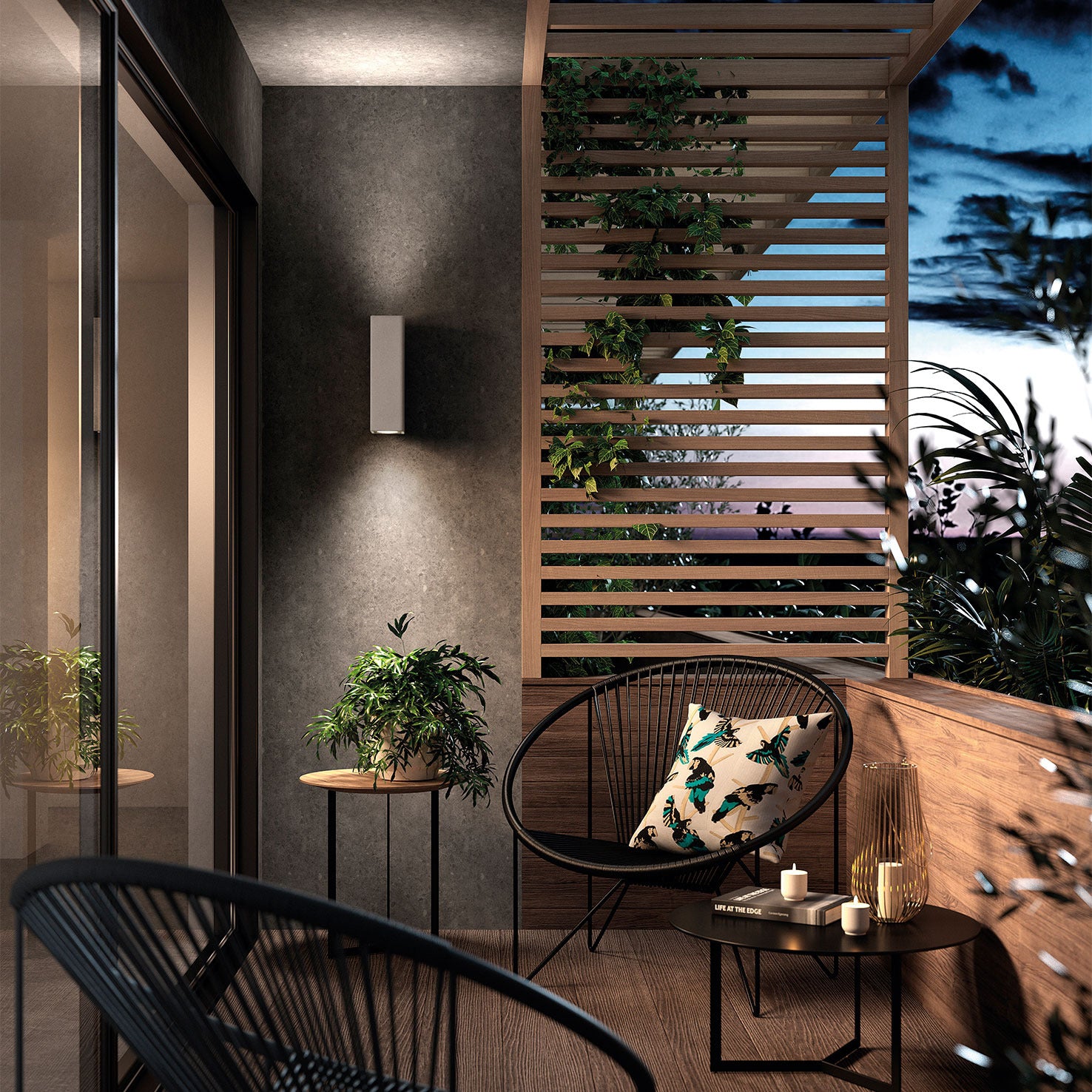 Cristher Stone wall square GU10 přisazené svítidlo antracitové