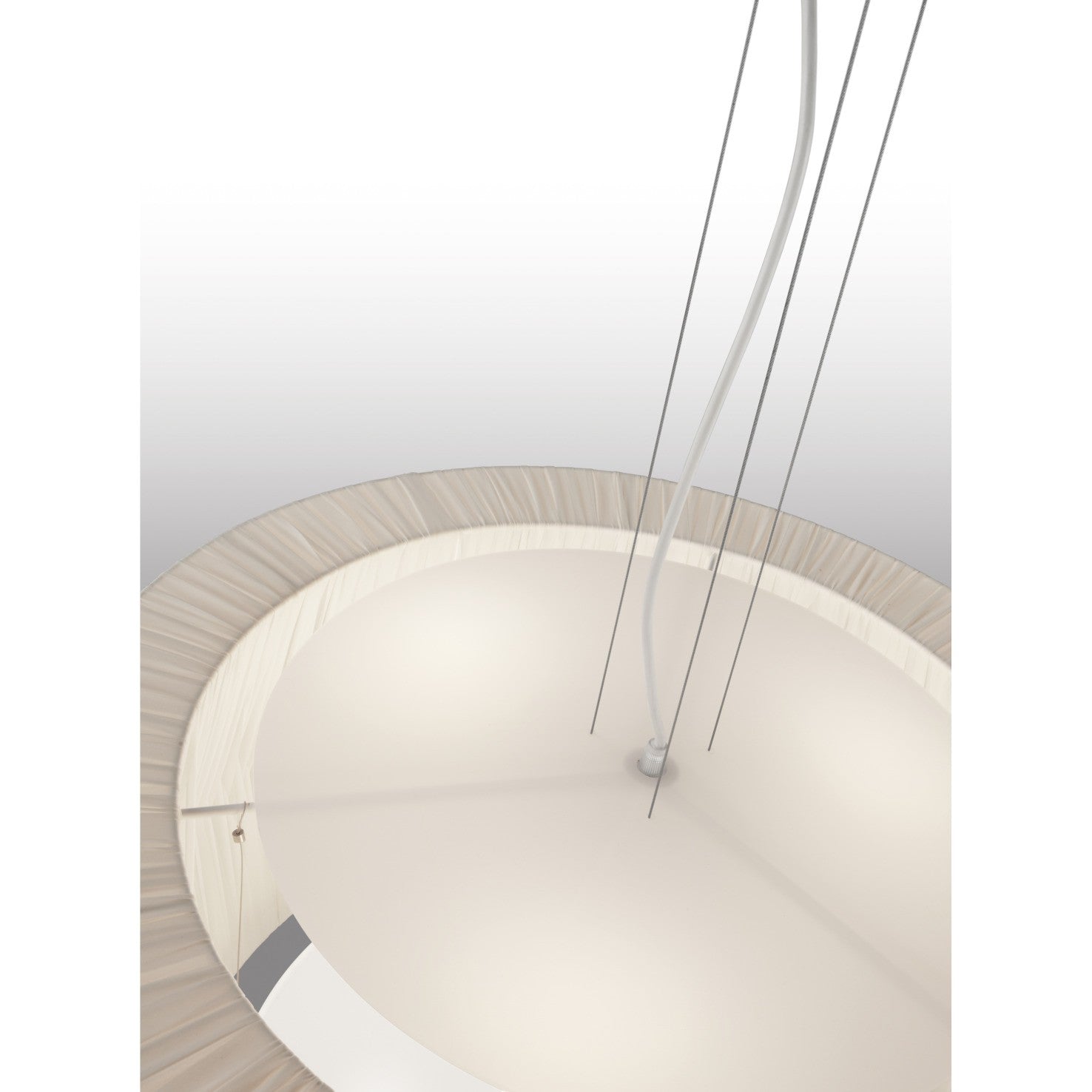 Exo Cora P E27 závěsné svítidlo béžové