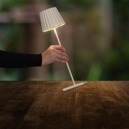 Dopo Litta Round LED přenosná lampa bílá