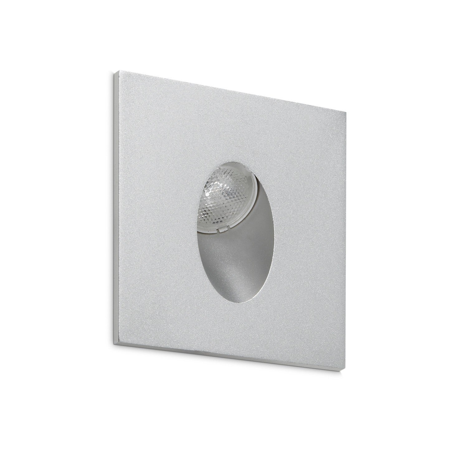 Indeluz Ligur Square LED zápustné svítidlo stříbrné