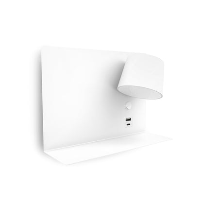 Exo Serene USB LED nástěnné svítidlo bílé